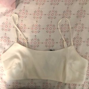 White matching skirt set: size S